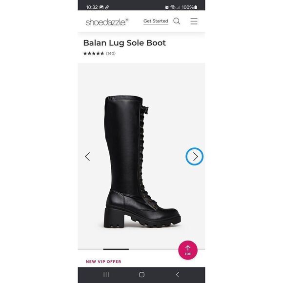 New 9E Wide Shoe Dazzle Black Balan Lug Sole Platform Chunky Heel Boots - Picture 4 of 8